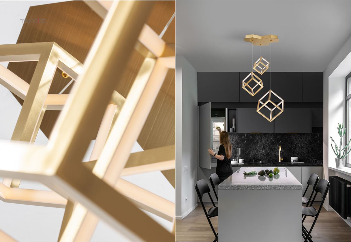 Cube pendant lamp